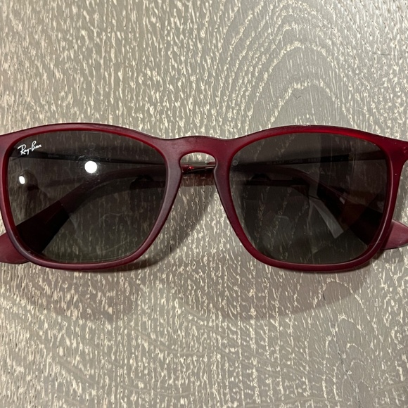 Ray-Ban "Chris" red frame - Picture 5 of 5